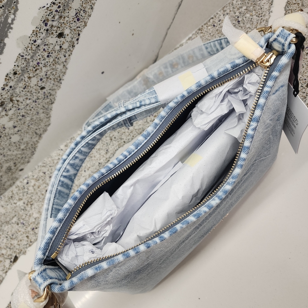 Coach Laurel Shoulder Bag in Loved Denim With Charms NWT - Picture 15 of 15
